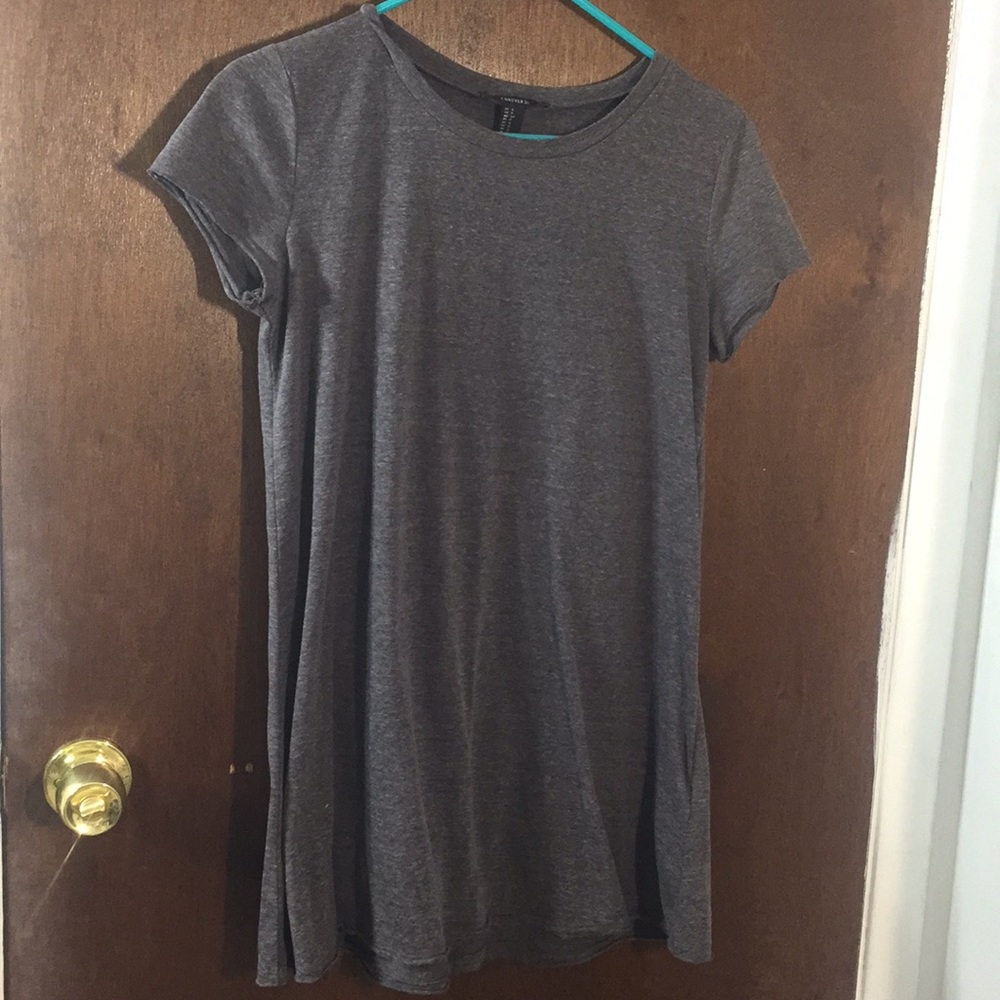 Dark gray T-shirt dress
